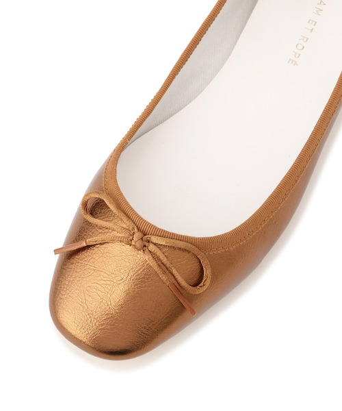 ADAM ET ROPE'(アダムエロペ)の「メタリックバレエシューズ(バレエシューズ・レディース・シルバー/その他1/ブラック・24/23.5/23/24.5)」の10枚目の写真