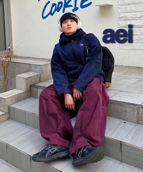 AEIAEIAE（エイエイエ）の「フリースフードジップアップ [ネイビー]（その他アウター・レディース・その他・1/2）」の13枚目の写真