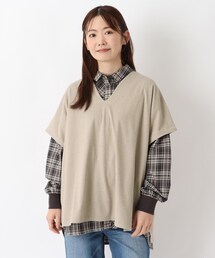 スムースVネックプルオーバーベスト