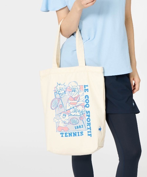 le coq sportif（ルコックスポルティフ）の「キャンバストートバッグ（トートバッグ・メンズ・オレンジ/イエロー/ブルー・F）」の13枚目の写真