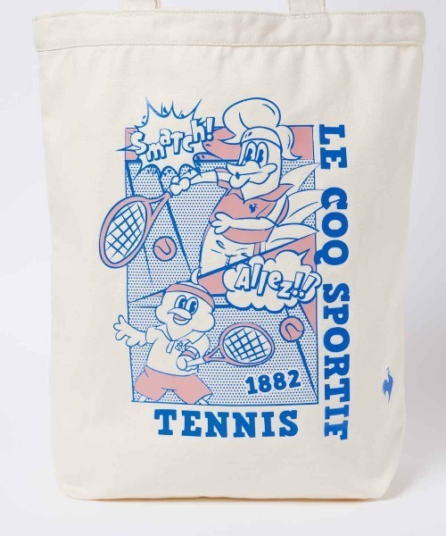 le coq sportif（ルコックスポルティフ）の「キャンバストートバッグ（トートバッグ・メンズ・オレンジ/イエロー/ブルー・F）」の18枚目の写真