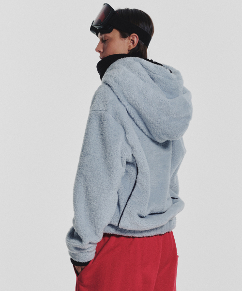 MENASOO(ミナス)の「Pogme Fleece String Hoodie_Mint(パーカー・レディース・ミント・F)」の6枚目の写真