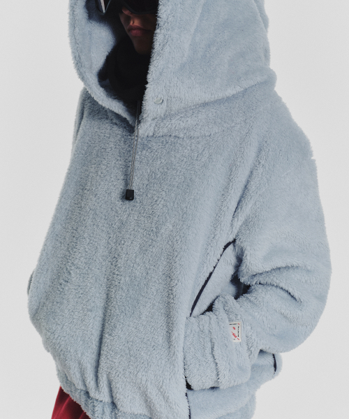 MENASOO(ミナス)の「Pogme Fleece String Hoodie_Mint(パーカー・レディース・ミント・F)」の11枚目の写真