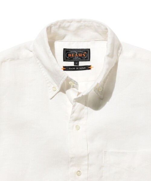 BEAMS PLUS（ビームスプラス）の「B.D. Classic-fit Linen Chambray（シャツ/ブラウス・メンズ・ナチュラル/ブルー/レッド/ホワイト・X-LARGE/LARGE/MEDIUM/SMALL）」の7枚目の写真