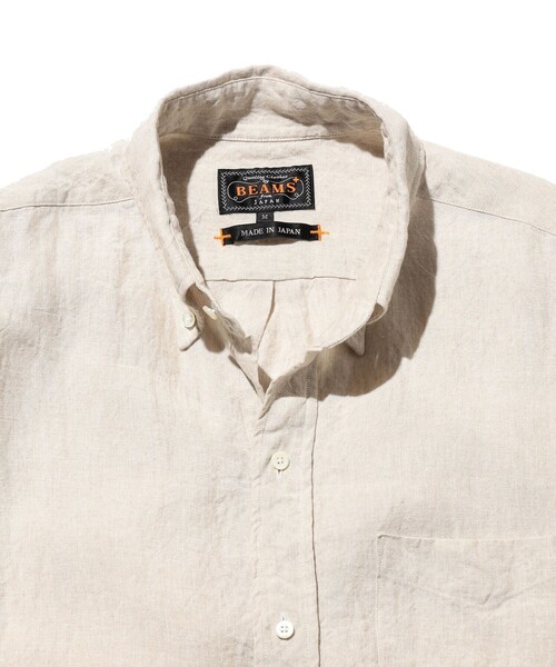 BEAMS PLUS（ビームスプラス）の「B.D. Classic-fit Linen Chambray（シャツ/ブラウス・メンズ・ナチュラル/ブルー/レッド/ホワイト・X-LARGE/LARGE/MEDIUM/SMALL）」の13枚目の写真