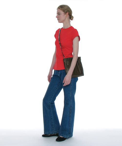PARTIMENTO WOMEN(パルティメントウィメン)の「2WAYスタディッドシャーリングフラットバッグ_ブラウン(ショルダーバッグ・レディース・その他・ONE SIZE)」の6枚目の写真