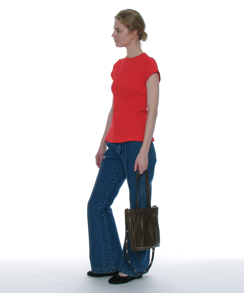 PARTIMENTO WOMEN(パルティメントウィメン)の「2WAYスタディッドシャーリングフラットバッグ_ブラウン(ショルダーバッグ・レディース・その他・ONE SIZE)」の8枚目の写真