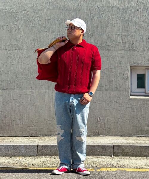 CONCEPTIDE(コンセプタイド)の「サマーケーブルハーフニット_Green(ニット/セーター・レディース・その他・S/M/L)」の2枚目の写真