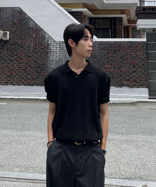 CONCEPTIDE(コンセプタイド)の「サマーケーブルハーフニット_Green(ニット/セーター・レディース・その他・S/M/L)」の3枚目の写真