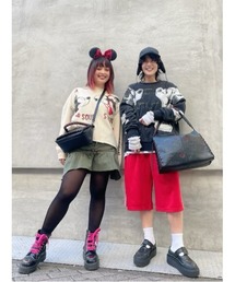 Desigual | ミッキー&ミニー ハート スウェットシャツ(スウェット)