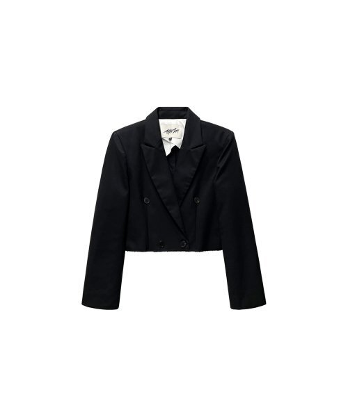MMAM(ムアム)の「Double cropped blazer(テーラードジャケット・レディース・ブラック・FREE)」の5枚目の写真