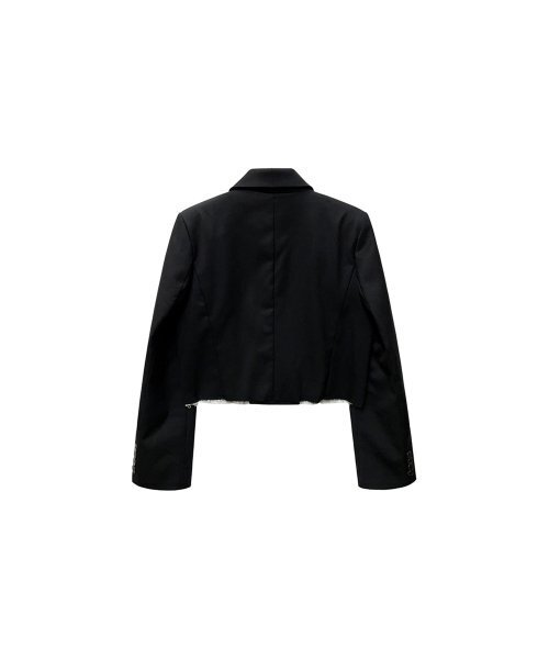 MMAM(ムアム)の「Double cropped blazer(テーラードジャケット・レディース・ブラック・FREE)」の6枚目の写真