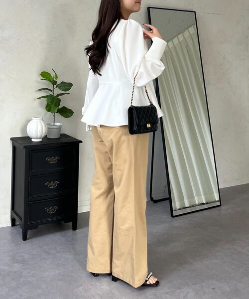 prose verse(プロズヴェール)の「ストレートチノパンツ(チノパンツ・レディース・ベージュ・PL/PM/LARGE/MEDIUM)」の18枚目の写真