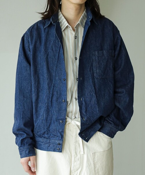 NECESSARY or UNNECESSARY(ネセサリーオアアンネセサリー)の「NECESSARY or UNNECESSARY / DENIM SHIRT ジャンパー(デニムジャケット・メンズ・インディゴブルー・MEDIUM/LARGE)」の4枚目の写真