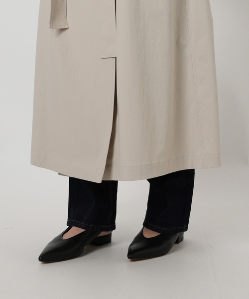 SLOBE IENA（スローブイエナ）の「オーバートレンチコート（トレンチコート・レディース・ベージュ/イエロー・36/38）」の10枚目の写真