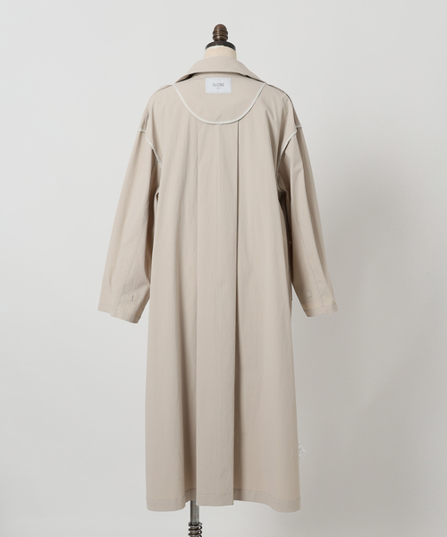 SLOBE IENA（スローブイエナ）の「オーバートレンチコート（トレンチコート・レディース・ベージュ/イエロー・36/38）」の15枚目の写真