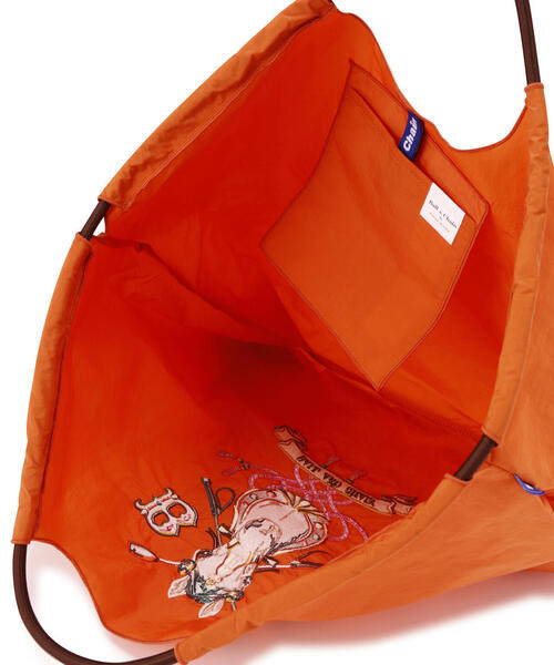 Ball&Chain（ボールアンドチェーン）の「Ball&Chain(ボールアンドチェーン) HORSESHOE/Lサイズ（エコバッグ/サブバッグ・レディース・オレンジ/グレー・F）」の9枚目の写真