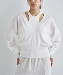 V pullover knit