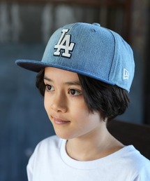 NEW ERA(�j���[�G��)��NEW ERA/�j���[�G�� �L���b�v �L�b�Y Youth 9FIFTY Denim ���T���[���X�E�h�W���[�X �l�C�r�[ 14746977(�L���b�v)