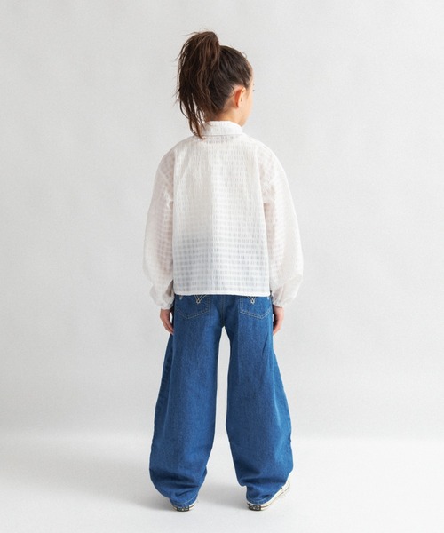 EDWIN（エドウィン）の「【Ou? by EDWIN】フリルブラウス（シャツ/ブラウス・キッズ・オフホワイト・150/130/140/120/100/90/110）」の11枚目の写真