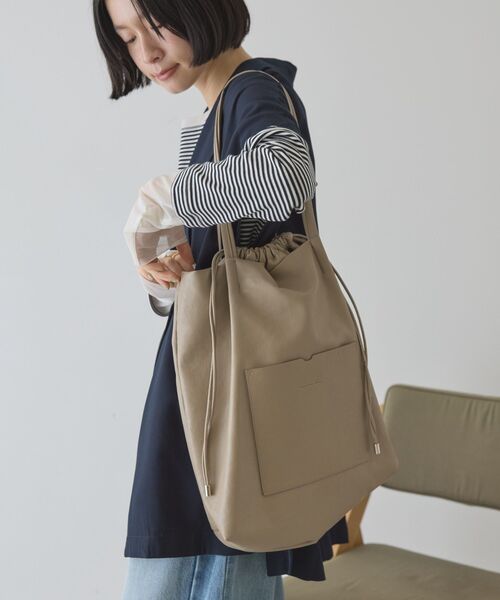 AMERICAN HOLIC（アメリカンホリック）の「ポケットA4トートバッグ（トートバッグ・レディース・グリーン系その他3/モカ/ブラック・FREE）」の2枚目の写真