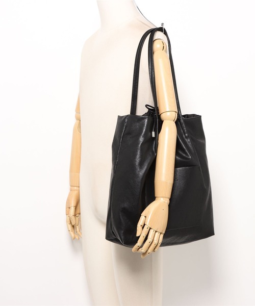 AMERICAN HOLIC（アメリカンホリック）の「ポケットA4トートバッグ（トートバッグ・レディース・グリーン系その他3/モカ/ブラック・FREE）」の4枚目の写真