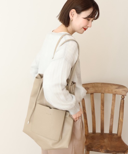 AMERICAN HOLIC（アメリカンホリック）の「ポケットA4トートバッグ（トートバッグ・レディース・グリーン系その他3/モカ/ブラック・FREE）」の12枚目の写真