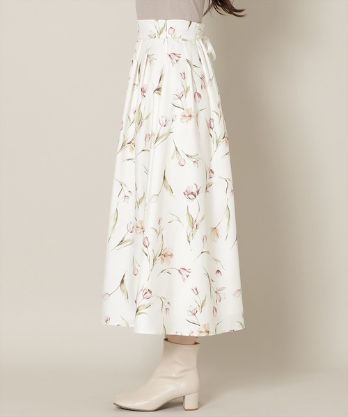 WILLSELECTION（ウィルセレクション）の「【Tulip Series】チューリッププリントタックフレアスカート（スカート・レディース・ホワイト/ピンク/ミント・FREE）」の9枚目の写真