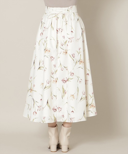 WILLSELECTION（ウィルセレクション）の「【Tulip Series】チューリッププリントタックフレアスカート（スカート・レディース・ホワイト/ピンク/ミント・FREE）」の10枚目の写真