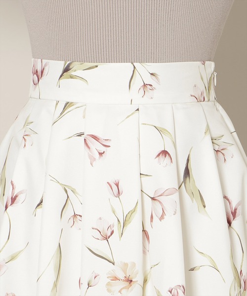 WILLSELECTION（ウィルセレクション）の「【Tulip Series】チューリッププリントタックフレアスカート（スカート・レディース・ホワイト/ピンク/ミント・FREE）」の11枚目の写真