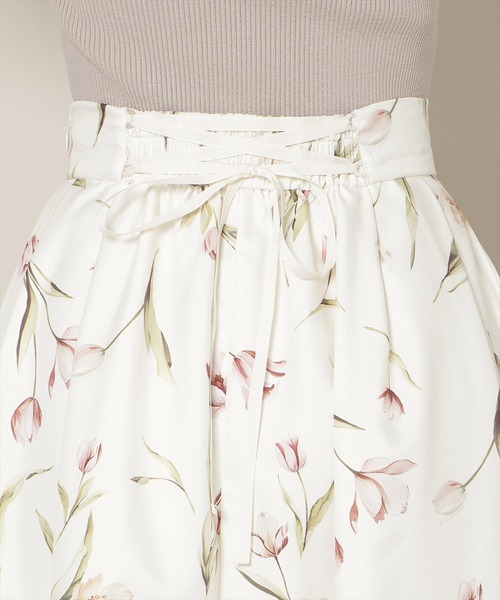 WILLSELECTION（ウィルセレクション）の「【Tulip Series】チューリッププリントタックフレアスカート（スカート・レディース・ホワイト/ピンク/ミント・FREE）」の12枚目の写真