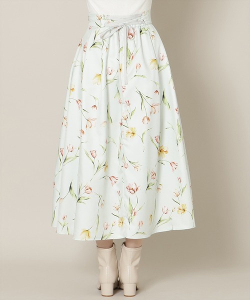 WILLSELECTION（ウィルセレクション）の「【Tulip Series】チューリッププリントタックフレアスカート（スカート・レディース・ホワイト/ピンク/ミント・FREE）」の17枚目の写真