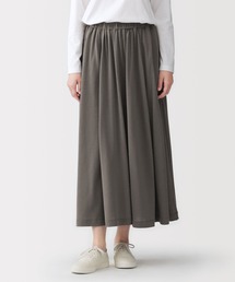 婦人　なめらか天竺編みギャザースカート