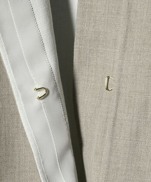 UNITED ARROWS（ユナイテッドアローズ）の「Asami バイカラー リバーコート（ノーカラーコート・レディース・ベージュ・38/36）」の15枚目の写真