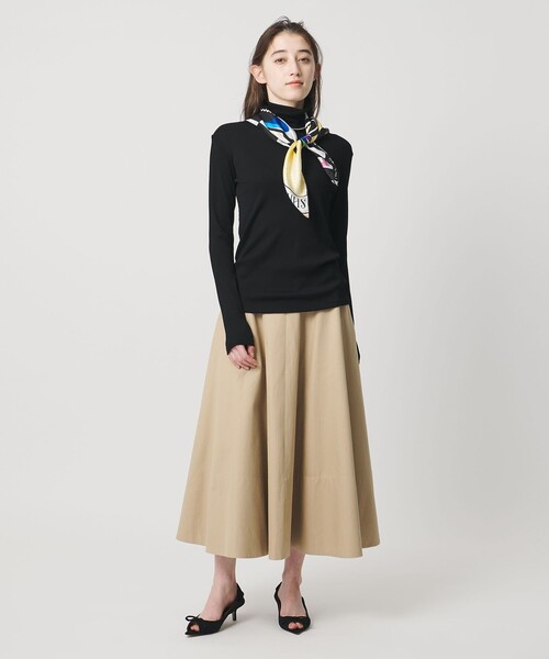 UNITED ARROWS(ユナイテッドアローズ)の「コットン テレコ タートル カットソー(Tシャツ/カットソー・レディース・ダークブラウン/ブラック/ライトピンク/ホワイト・FREE)」の8枚目の写真