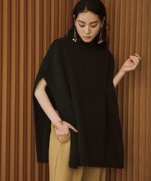 タートルネック ポンチョ ニット/セーター」に該当するファッション
