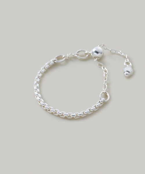 Jolie Toujours(ジョリトゥジュール)の「【金属アレルギー軽減】〈SV925〉Rベネチアンチェーンリング(リング・レディース・シルバー・FREE)」の2枚目の写真