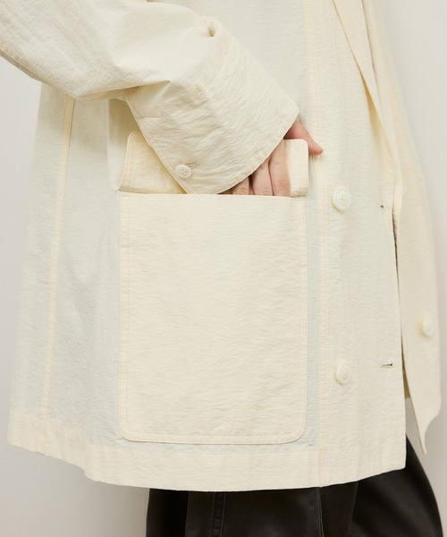 ADAM ET ROPE'（アダムエロペ）の「ウォッシュドジャケット（テーラードジャケット・レディース・ブラウン系その他2/オフホワイト・38/36）」の10枚目の写真