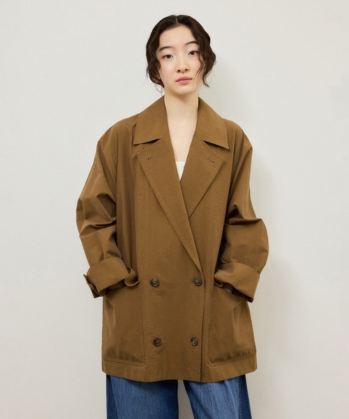 ADAM ET ROPE'（アダムエロペ）の「ウォッシュドジャケット（テーラードジャケット・レディース・ブラウン系その他2/オフホワイト・38/36）」の14枚目の写真