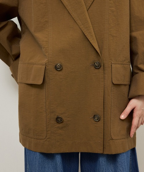 ADAM ET ROPE'（アダムエロペ）の「ウォッシュドジャケット（テーラードジャケット・レディース・ブラウン系その他2/オフホワイト・38/36）」の15枚目の写真