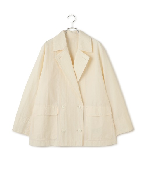 ADAM ET ROPE'（アダムエロペ）の「ウォッシュドジャケット（テーラードジャケット・レディース・ブラウン系その他2/オフホワイト・38/36）」の16枚目の写真