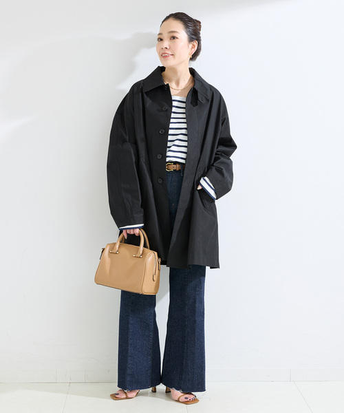 B.C STOCK（ベーセーストック）の「CPAステンテントラインコート（その他アウター・レディース・ベージュ/ブラック・FREE）」の3枚目の写真