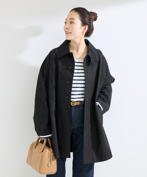 B.C STOCK（ベーセーストック）の「CPAステンテントラインコート（その他アウター・レディース・ベージュ/ブラック・FREE）」の7枚目の写真