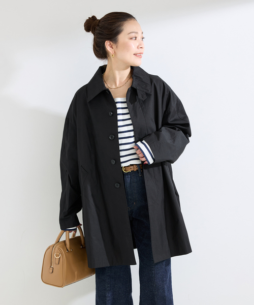 B.C STOCK（ベーセーストック）の「CPAステンテントラインコート（その他アウター・レディース・ベージュ/ブラック・FREE）」の8枚目の写真