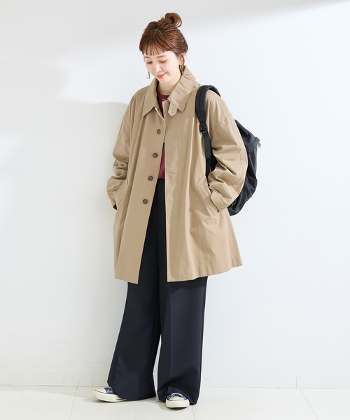 B.C STOCK（ベーセーストック）の「CPAステンテントラインコート（その他アウター・レディース・ベージュ/ブラック・FREE）」の11枚目の写真