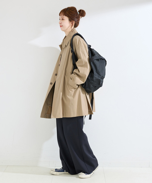 B.C STOCK（ベーセーストック）の「CPAステンテントラインコート（その他アウター・レディース・ベージュ/ブラック・FREE）」の12枚目の写真
