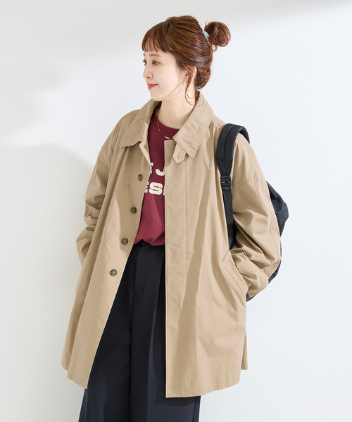 B.C STOCK（ベーセーストック）の「CPAステンテントラインコート（その他アウター・レディース・ベージュ/ブラック・FREE）」の16枚目の写真