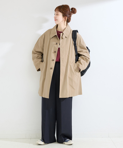 B.C STOCK（ベーセーストック）の「CPAステンテントラインコート（その他アウター・レディース・ベージュ/ブラック・FREE）」の17枚目の写真