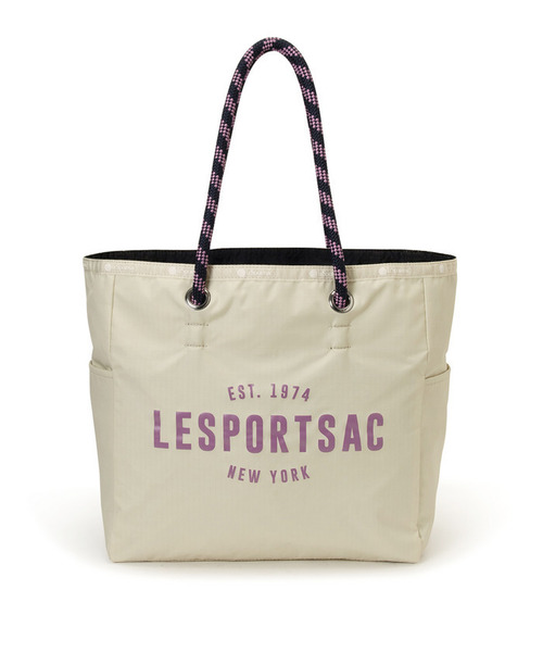LeSportsac(レスポートサック)の「ML 2 WAY TOTE 2ウェイビスケットベージュ/ディープシー(トートバッグ・レディース・ベージュ・FREE)」の5枚目の写真