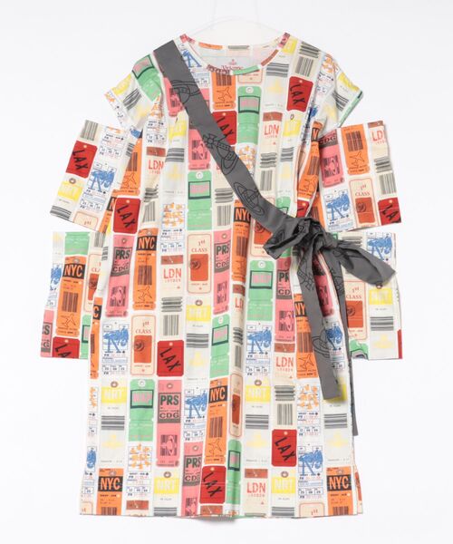 TRAVEL PRINT SLIT TAPE DRESS（ワンピース）｜Vivienne Westwood